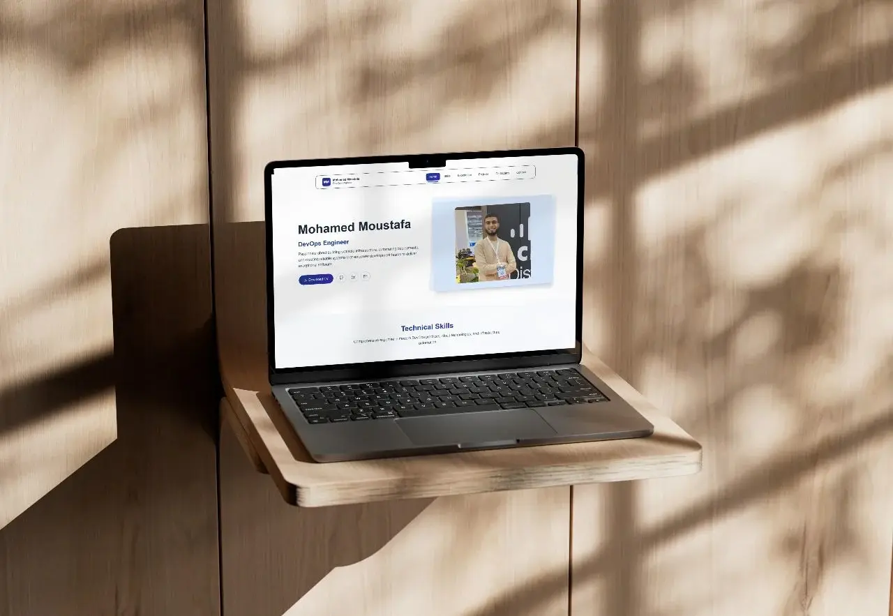 Mohamed Mostafa Portfolio - Portfolio website for DevOps engineer Mohamed Mostafa