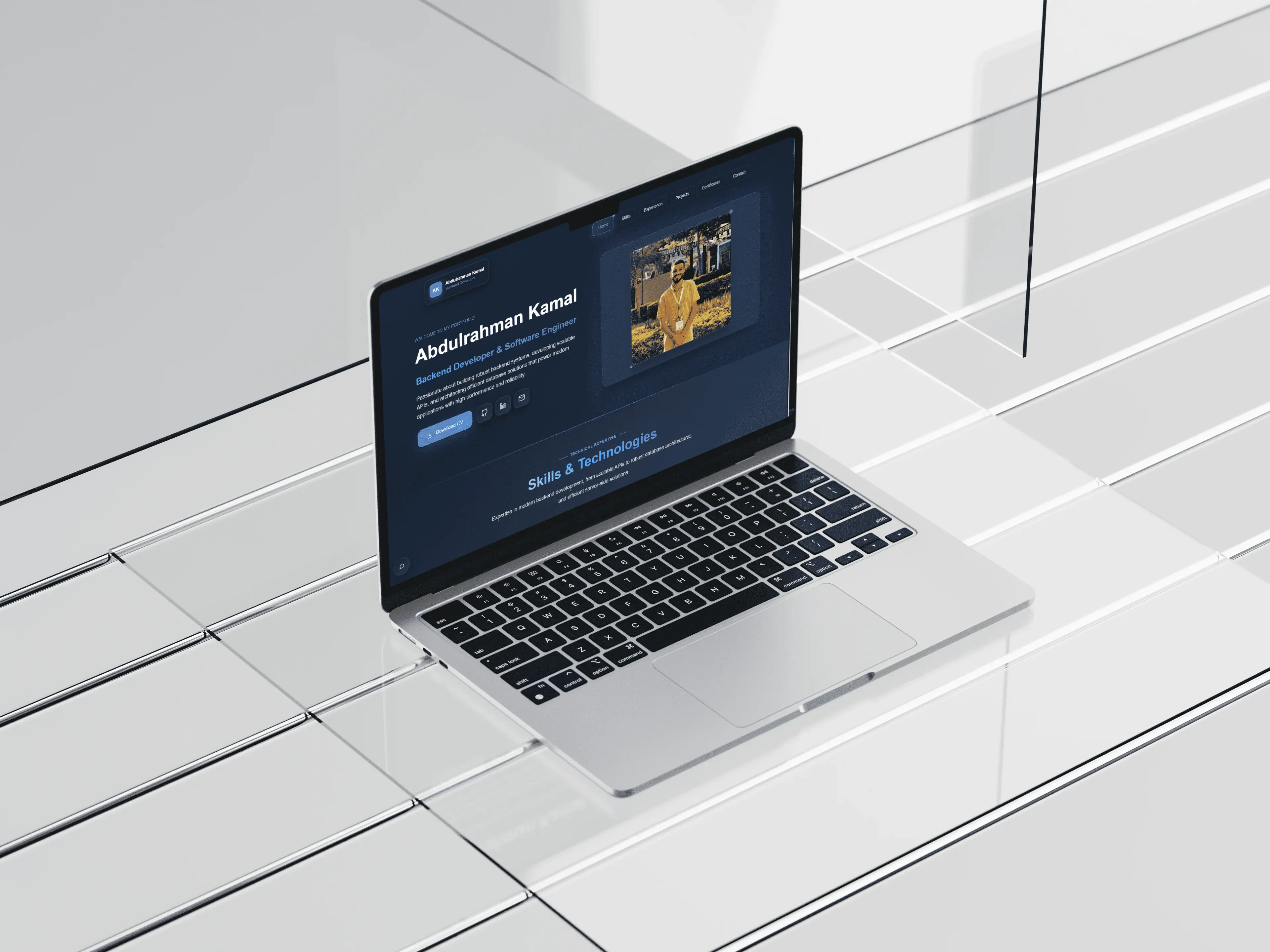 Abdo Kamal Portfolio - Portfolio website for backend developer Abdo Kamal